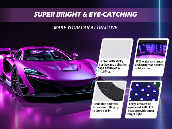led eyes for truck windshield