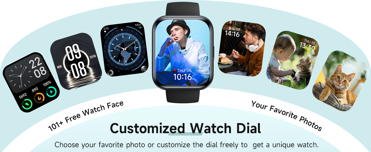 Smart Watches for Men Women Android &amp;amp;amp; iPhone, Fitness Tracker with 110+ Sports Modes