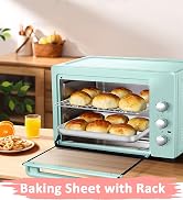 Baking Sheet with Cooling Rack Set [2 Sheets + 2 Racks], Deedro Stainless Steel Cookie Half Sheet...