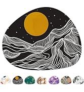 Niniubye Mouse Pad, Premium-Textured Oval Computer Mousepad, 8.7" x 7.1" Thick 3mm Anti-Slip Wate...