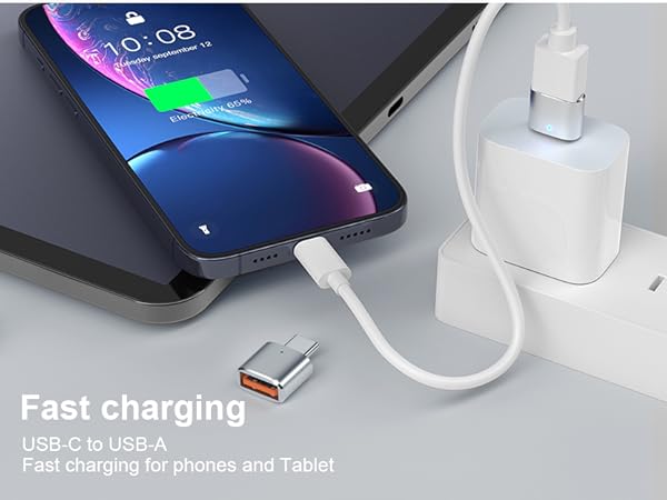 USB C to USB Adapter USB C Male to USB 3.0 Female OTG Adapter 