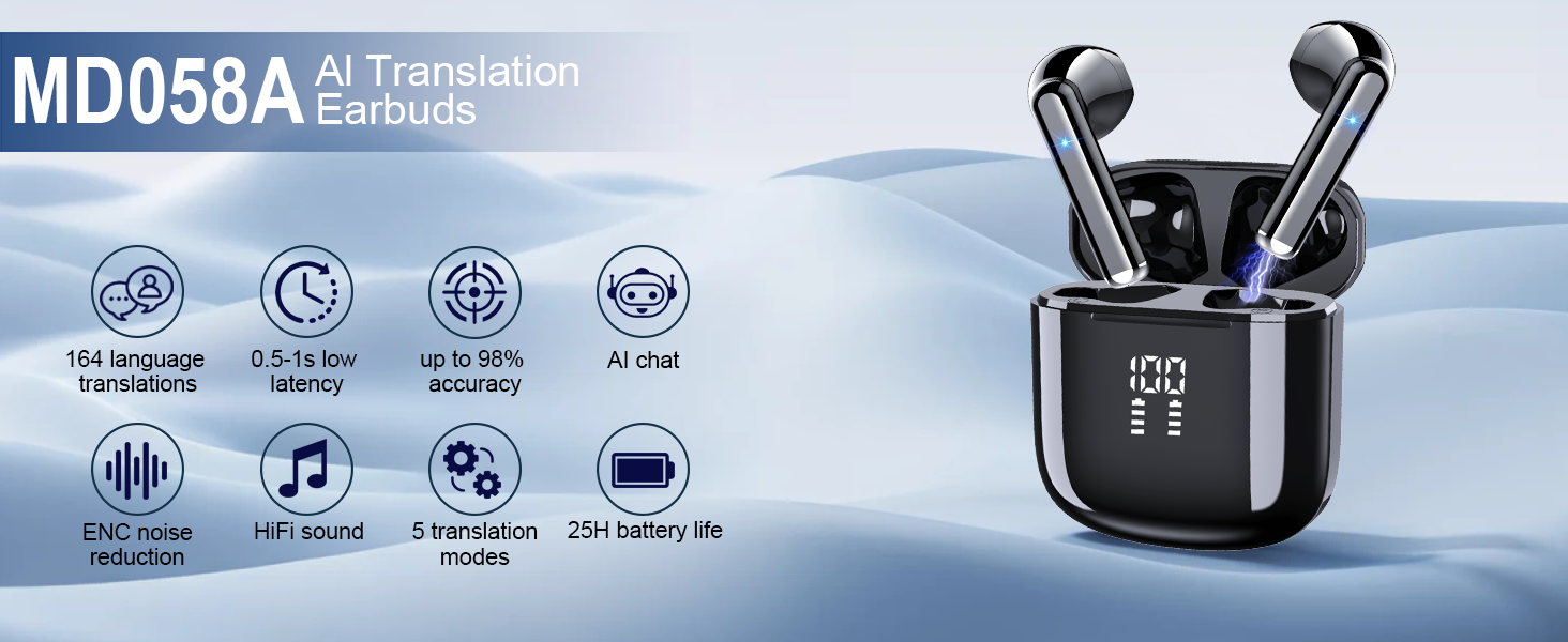 AI Translation Earbuds Real Time