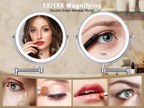 Wall Mounted Makeup Mirror