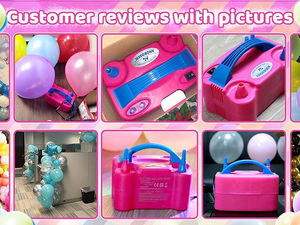 polypropylene plastic case with knotter - blower machine quick inflating for all balloons at home