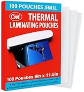 5mil thickness 9x11.5 inches size thermal laminating pouches 100 count