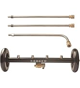 GDHXW Dual-Function Undercarriage Cleaner 16 Inch,Water Broom for Pressure Washer with 4 Nozzles ...