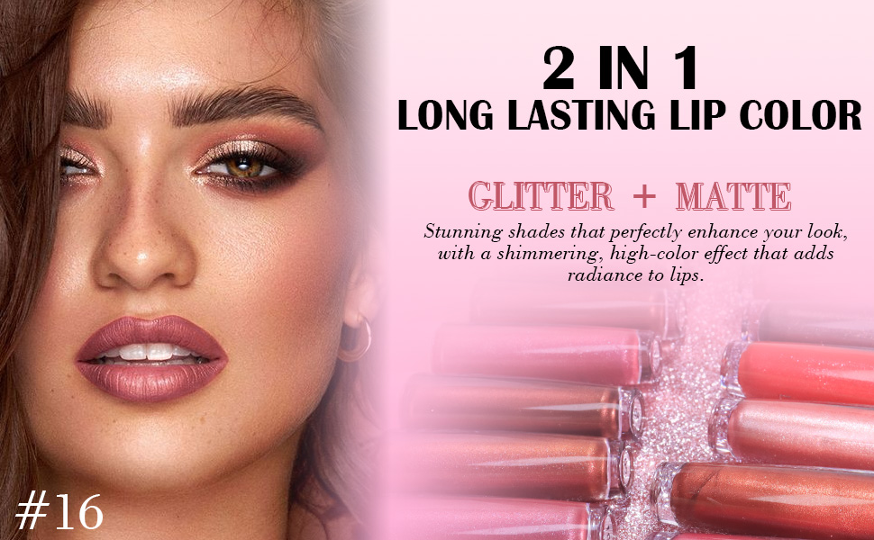 Kaely 2in1 Metallic Lipstick and Lip Liner