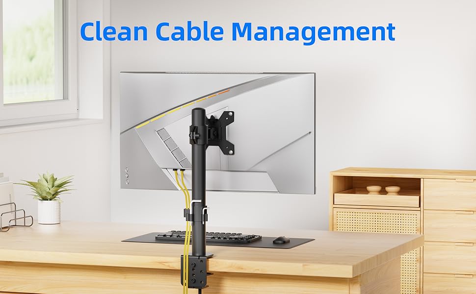 monitor stand with cable management