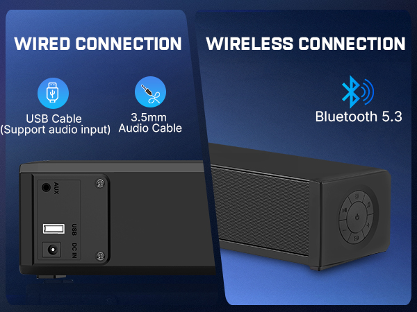 wired and wireless connection