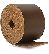 Ringsun 2 Inches Wide Flat Leather Straps for Crafts, Full Grain Leather Strips for Crafts, Tooli...