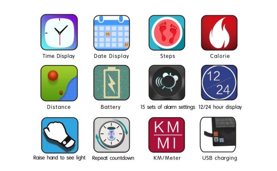 Vibration Alarm Watch
