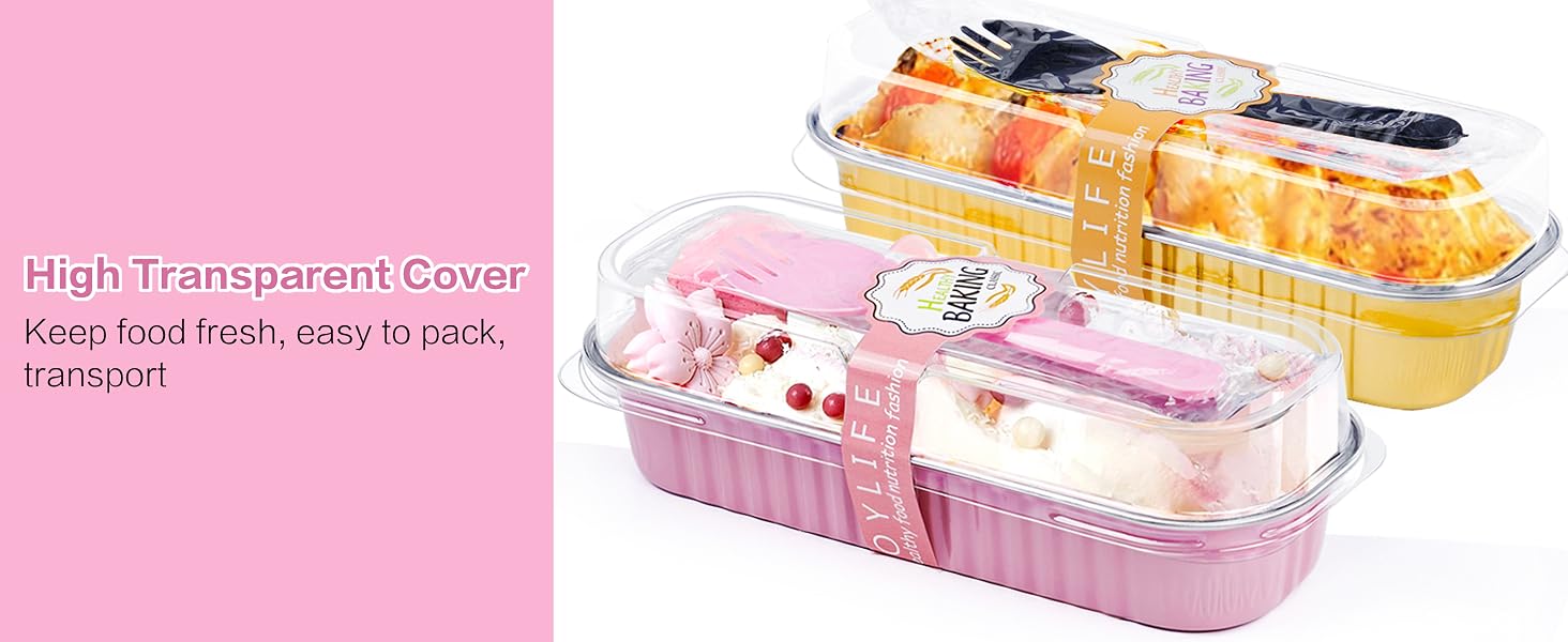 Aluminum Mini Loaf Pans with Lids