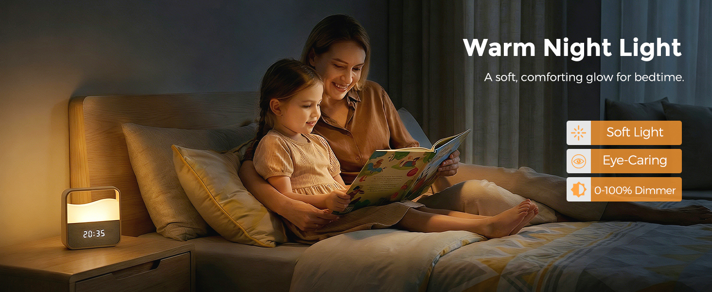 Warm Night Light, a soft comfortinh glow for bedtime