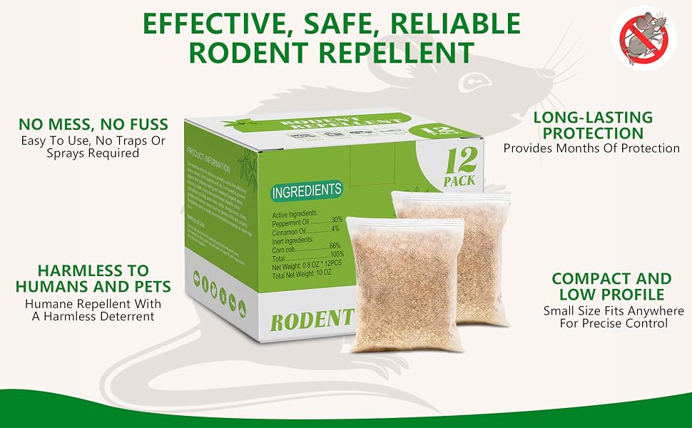 mouse repellent pouches