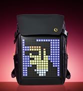 Divoom LED Display Laptop Backpack with App Control, 17 Inch Cool DIY Pixel Art Animation Fashion...