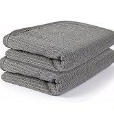 2 Pack Microfiber Car Towels,Car Drying Towel 22Inx32In,Waffle Weave with Reinforced Edges,Super ...