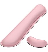 Dapesuom Enlarge Keyboard Wrist Rest, Memory Foam Wrist Cushion for Desk Mats Support, Cute Typin...
