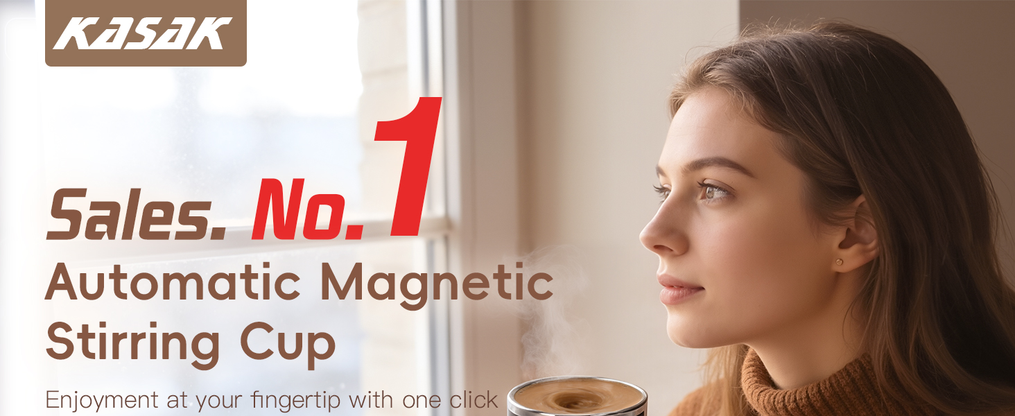 one touch self stirring mug