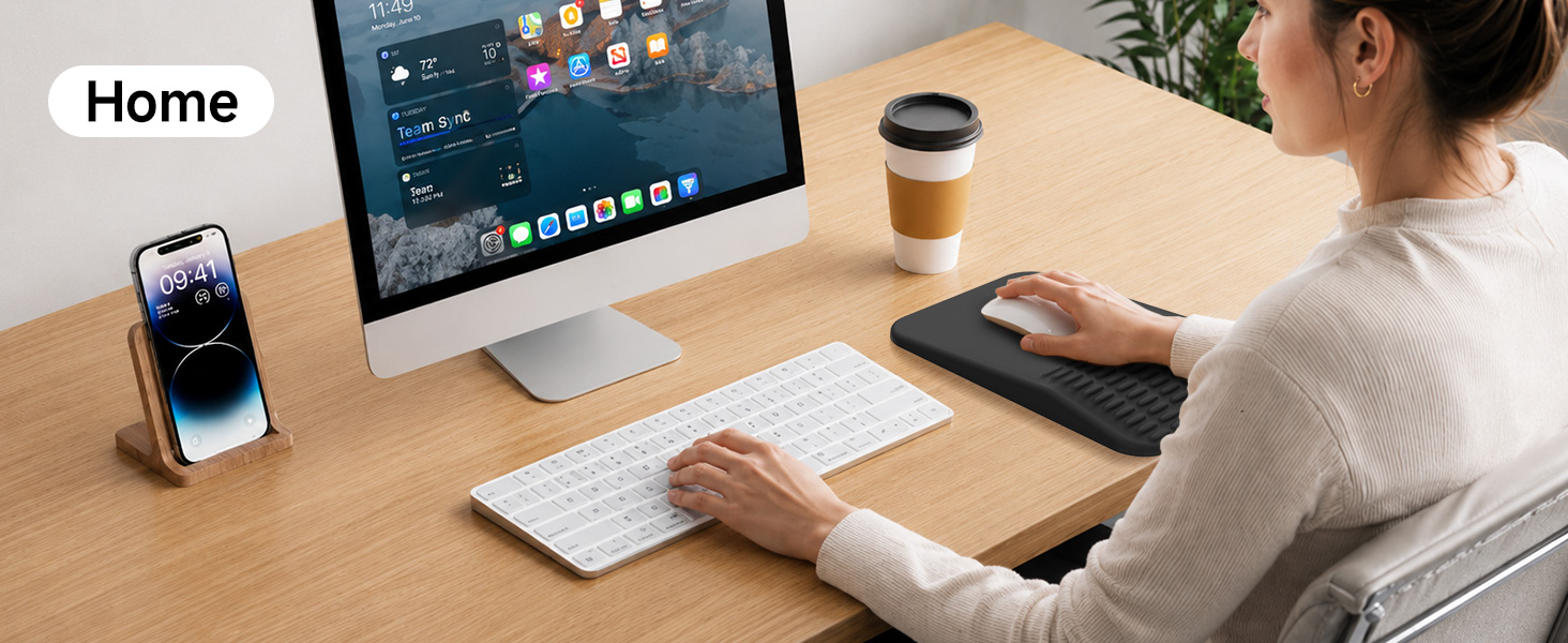 mouse pad with wrist rest