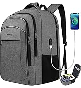 Naukay Carry on Backpack, Travel Laptop Backpack, TSA 17.3 Inch Extra Large Laptop Backpack for W...