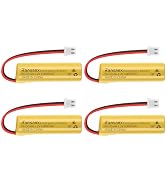 4PCS 1.2V 1000mAh AA Ni-CD Batteries Exit Sign Emergency Light Battery Replacement with 2Pin JST ...