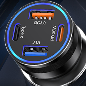 fast usb c car charger