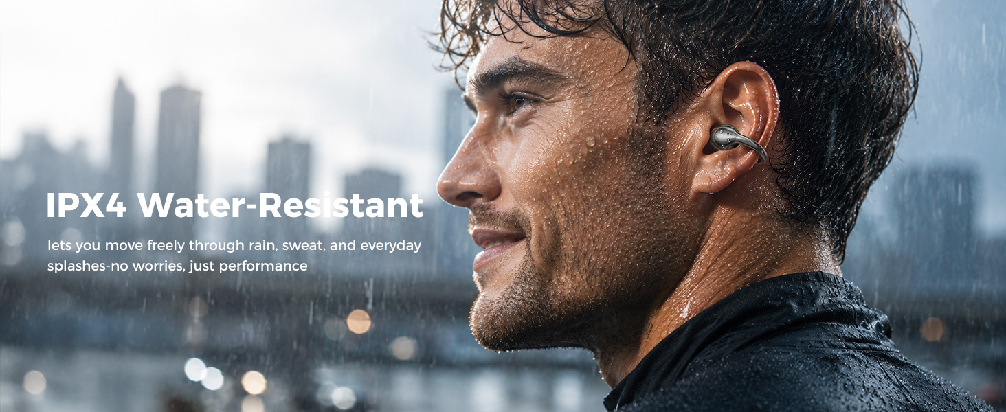 IPX4 Water-Resistant