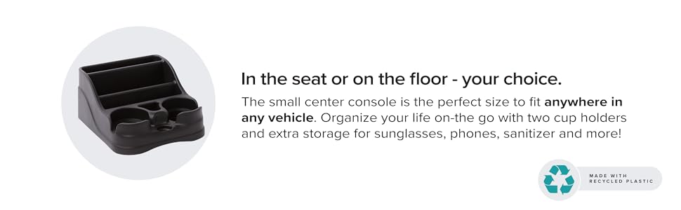 fits in the seat or on the floor