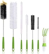 Long Bottle Cleaning Brush, Dish Vegetable Brush for Washing Narrow Neck Beer Water Bottles Brew ...
