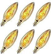 CTKcom 40 Watt E14 Base Edison Chandelier Light Bulbs (6 Pack),C35 Vintage Antique Bulbs,Dimmable...