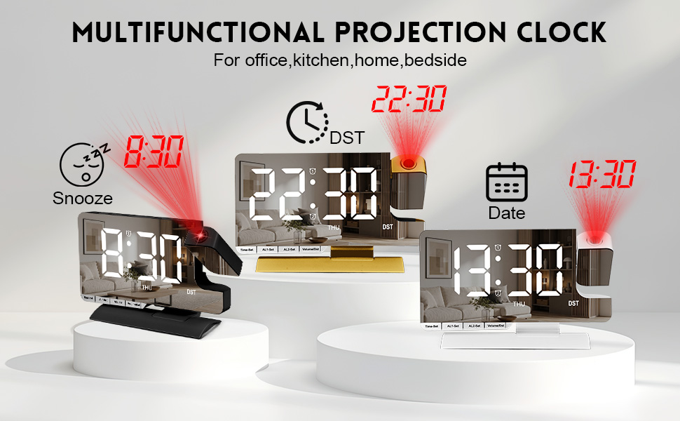 for multifunction projection clock