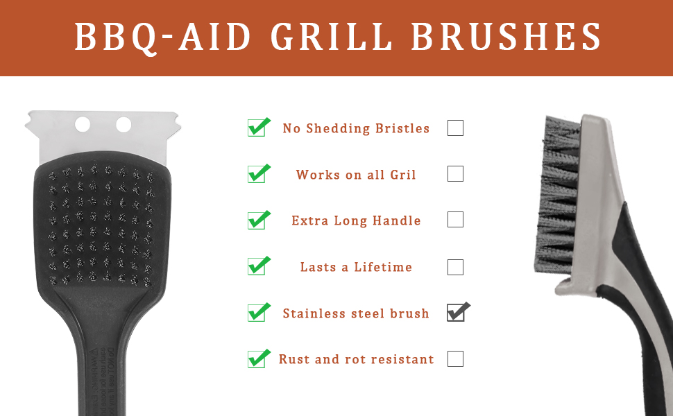 Our barbecue brushes and other types of barbecue brushes