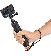 REFLEX CAMERA Waterproof Floating Hand Grip – for Go Pro 13 12 11 10 9 8 7 6 5 4 3, Akaso, Insta3...