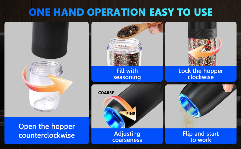 salt and pepper shakers, salt and pepper shakers set electric, electric salt and pepper shakers