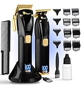 Fagaci Professional Hair Clippers for Men Set Turbo Power with Precise Cutting, Barber Clippers f...
