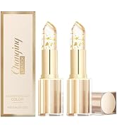 Sulily 2PCS Color Changing Lipstick, Skin-Adaptive Lipstick, Clear Lip stick That Changes Color, ...