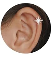 NECOCY Star Ear Cuff Earrings for Women, Gold/Sliver Ear Cuff, Dainty Ear Cuffs Non Piercing, Tin...