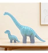Mingzhang 2PCS Dinosaur Family Statue, Brachiosaurus Dinosaur Figurine Home Decor Realistic Wild ...
