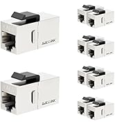 iwillink Cat6 Coupler RJ45 Cat6 Shielded Coupler 10-Pack, Ethernet Coupler, Female to Female Cat6...