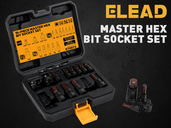Metric Hex Bit Socket Set