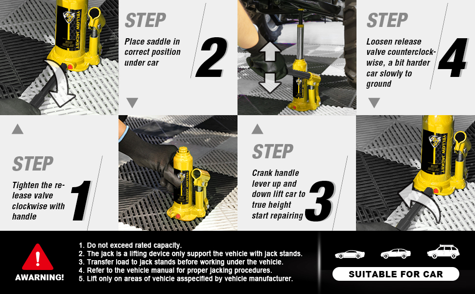 bottle jack 6 ton with case