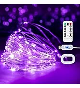 Yooumoga LED Fairy String Lights,16ft 50 LED with Remote and Timer, 8 Modes, USB Powered and Batt...