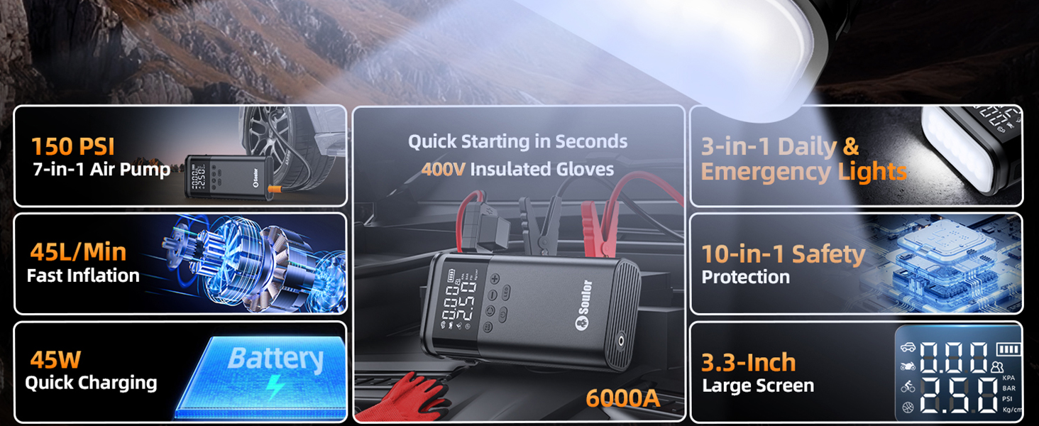 jump starter with air compressor