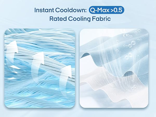 Instant Cooldown: Q-Max>0.5 Rated Cooling Fabric