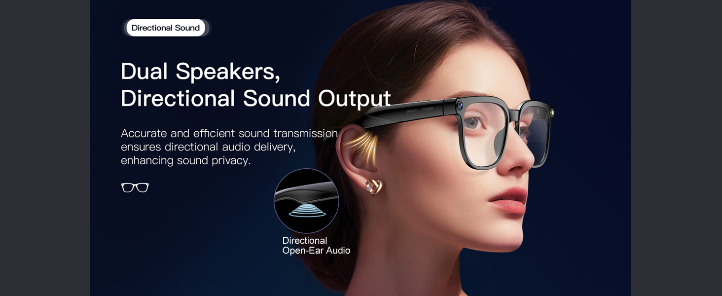 AI Smart Glasses with Manual Photo &amp;amp;amp; Video Recording