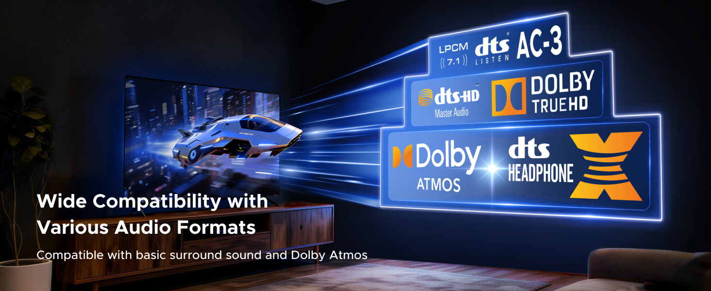 Wide Compatibility withVarious Audio Formats