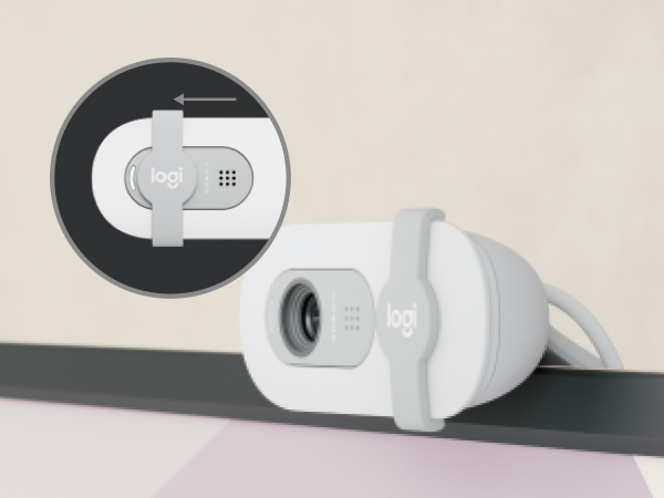 zoom of brio 100 full hd webcam for meetings and streaming with privacy cover