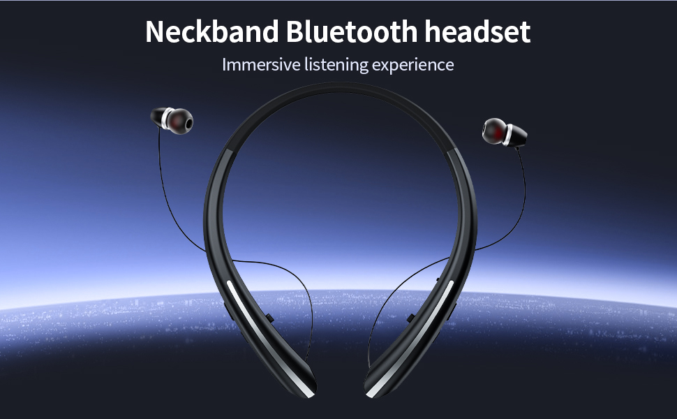 Neckband Bluetooth Headphones