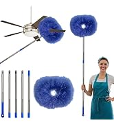 85 Inch Ceiling Fan Cleaner Duster Reusable Microfiber Ceiling Fan Blade Cleaner Removable Duster...