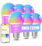 TJOY Smart Alexa Light Bulbs, Bluetooth WiFi Led Bulb Compatible with Alexa &amp;Google Assistant, RG...